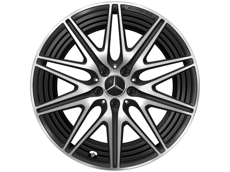 AMG10-spoke wheel, matt black gloss turned, Continental, WinterContact TS 860 S MO1, 255/45 R20 105V XL, winter, Q440301110470