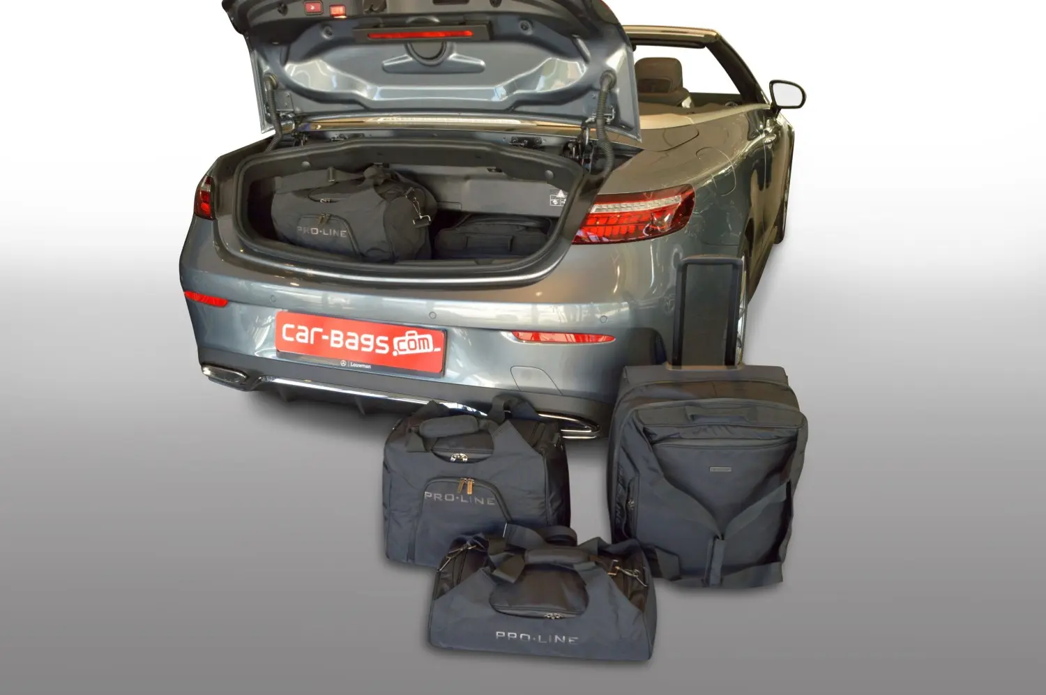 Travel bag set suitable for Mercedes-Benz E-Class Cabriolet (A238) 2017-today Pro.Line - Black, CB-M22701SP Travel bag set suitable for Mercedes-Benz E-Class Cabriolet (A238) 2017-today Pro.Line - Black, CB-M22701SP