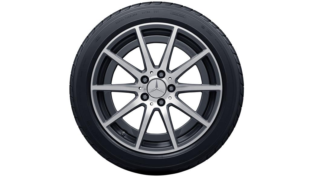 AMG 10-spoke wheel, 45.7 cm (18-inch), high-sheen, C-Class, 285/35 R18/, tantalum gray, A20540119017Y51