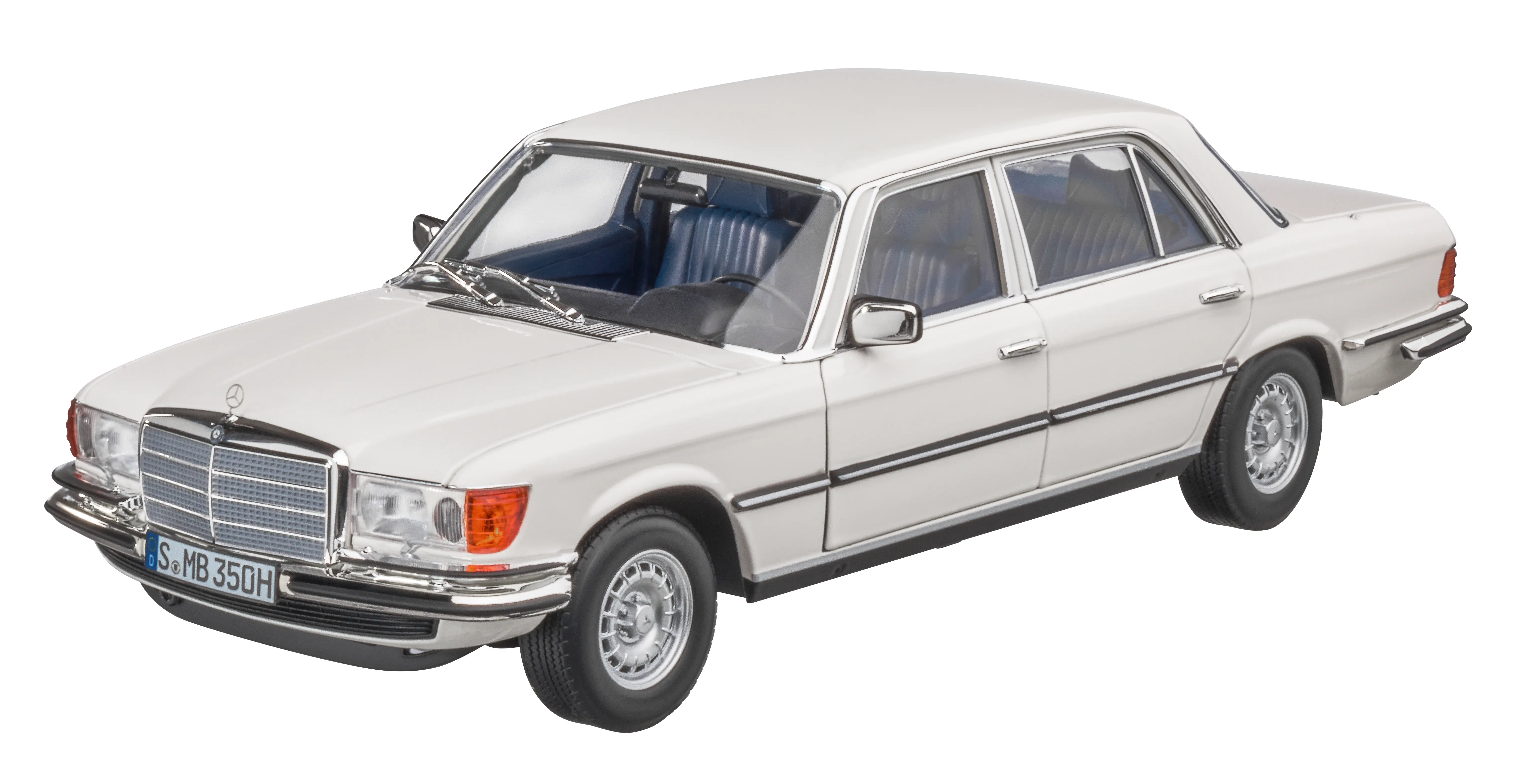 Modellauto: 450 SEL W 116 (1976-1980), weiß, Norev, 1:18, B66040719