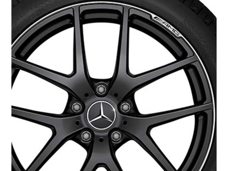AMG forged wheel in 5-twin-spoke design, 53.3 cm (21-inch), high-sheen rim flange, G-Class, 295/40 R21/, matt black, A46340104007X71