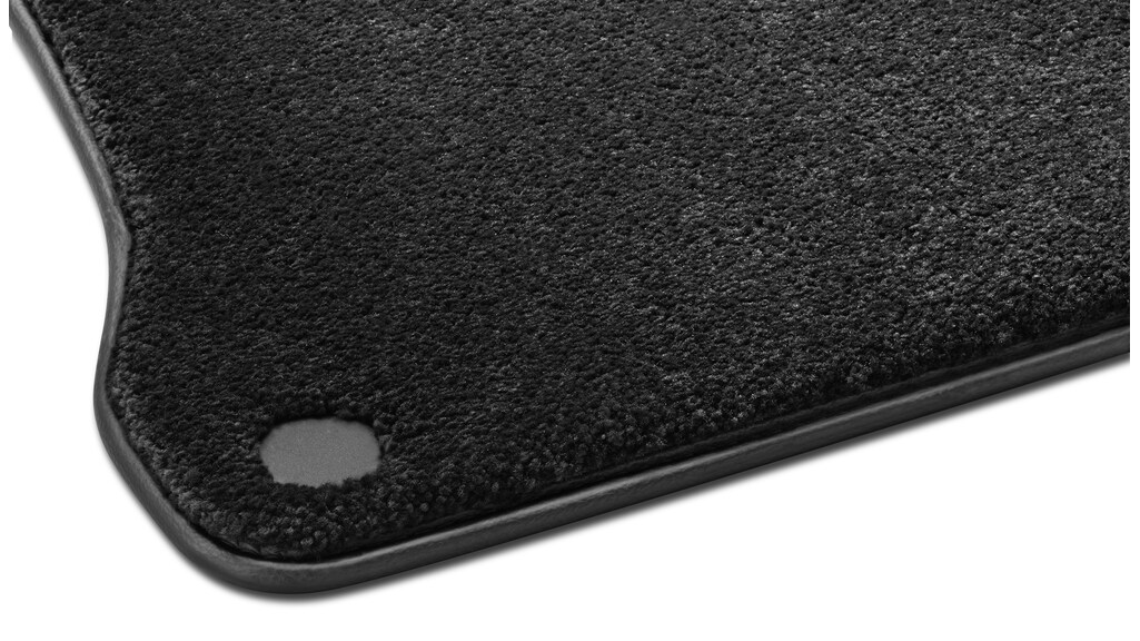 Velour mats, EXCLUSIVE, set, 3-piece, black, A29668091069K26