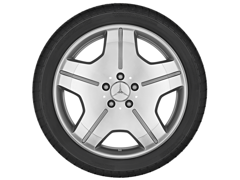 5-spoke wheel, 45.7 cm (18 inch), S-Class/ CL, 255/45 R18/, silver-colored, B66474395