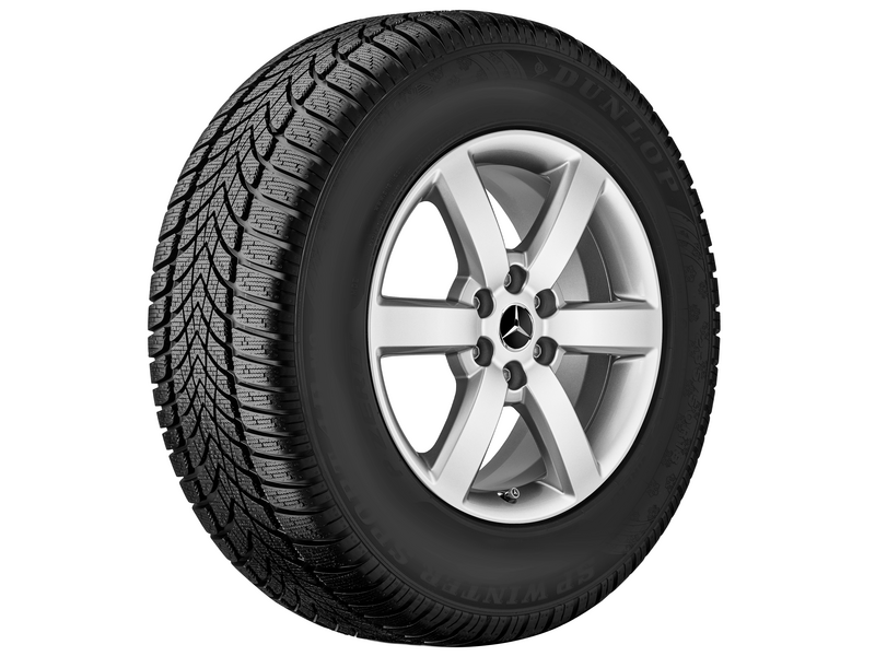 6-spoke wheel, 43.2 cm (17 inch), X-Class, 255/65 R17/, vanadium silver, A4704015500