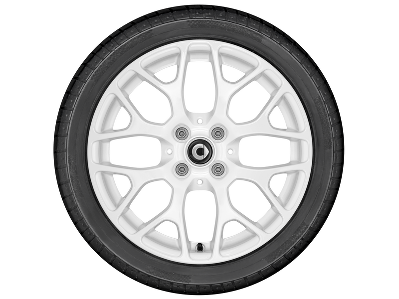 8-spoke alloy wheel, 40.6 cm (16 inch), smart, 205/45 R16/, white, A4534013001