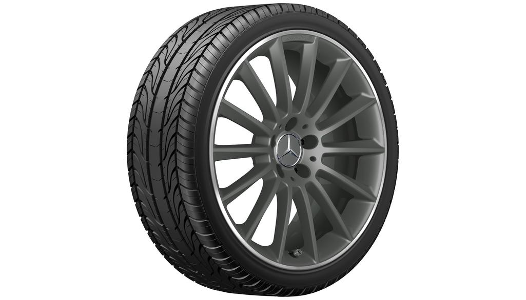 AMG-multispaaksvelg, 48,3 cm (19 inch), gladde velgrand, A-Klasse, 235/35 R19/, tantaalgrijs, A17740119007Y78