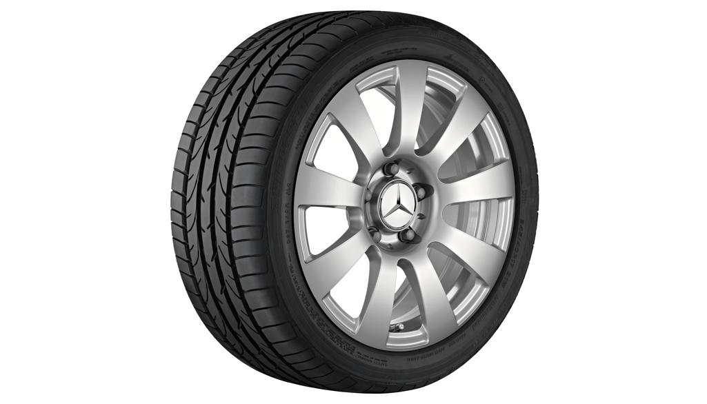 9-spoke wheel titanium silver, Continental, ContiWinterContact TS 830 P MO, 205/55 R16 91H, Winter, Q4401411116500J2021