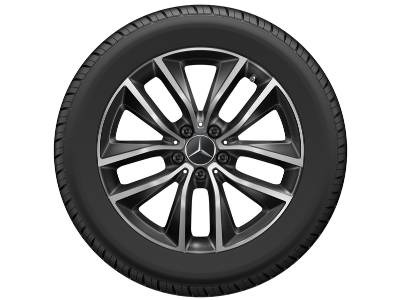 5-Doppelspeichen-Rad Schwarz Glanzgedreht, Bridgestone, Blizzak LM001 MO, 255/50 R18 106V XL, Winter, Q4401419112500J2021